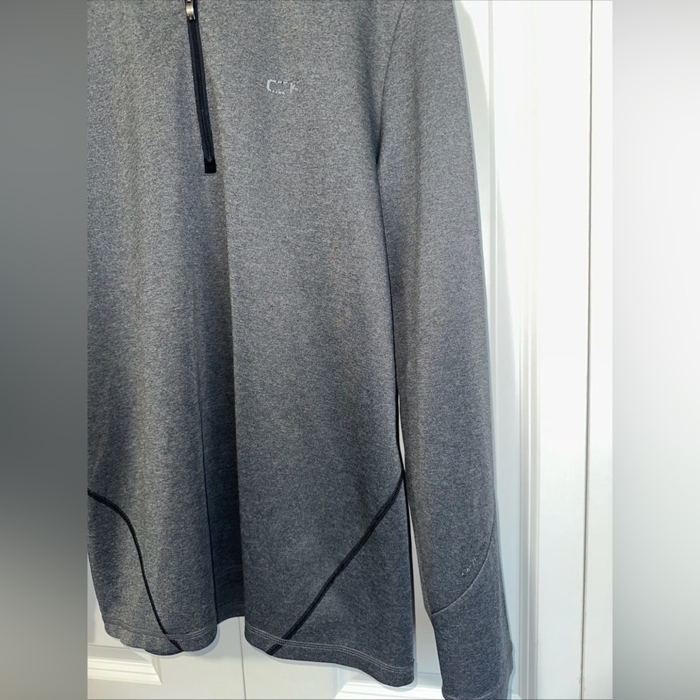 Calvin Klein Lightweight Active Quarter Zip Jacket L Grey - Picture 4 of 5
